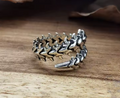 Silver Keel Spine Ring